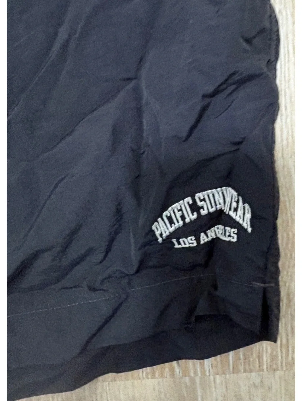 PacSun Black Swim Shorts w/ Mesh Lining, Drawstring Waist